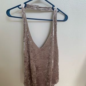 Crushed velvet bodysuit